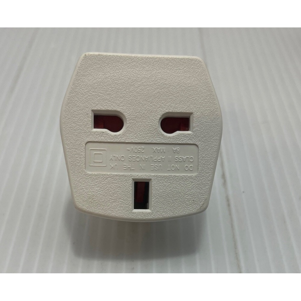 UK To EU Euro Europe‎ European Travel Adaptor Plug 3 Pin to 2 Pin Adapter